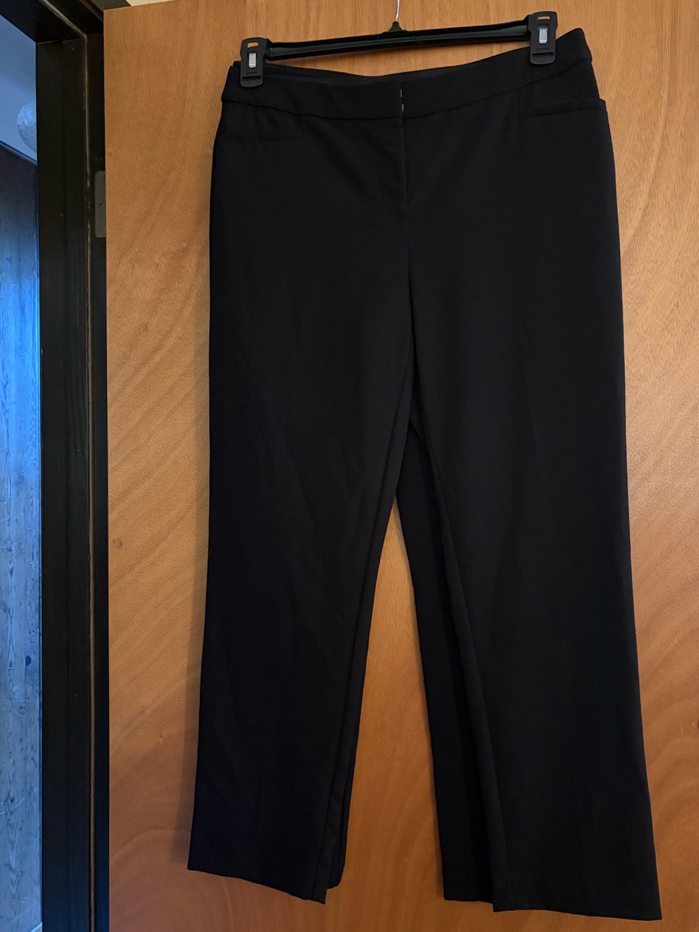 Charter Club Straight-Leg Black Dress Pants